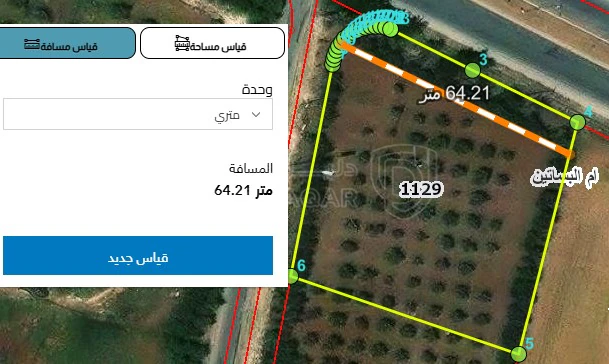 أرض في ام البساتين شارع 40 ,مقابل محطة المناصير  - 560,000 دأ - صورة 1